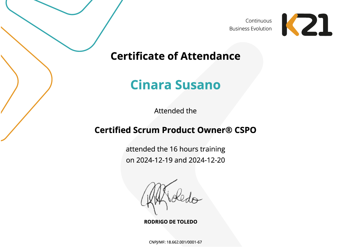Certificado K21
